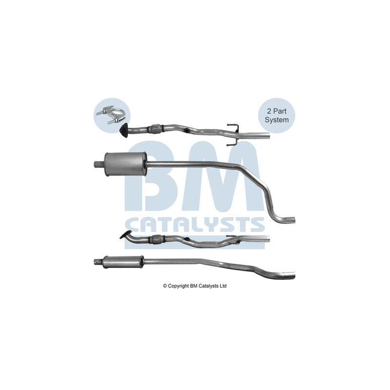 Tuyau d'échappement BM CATALYSTS