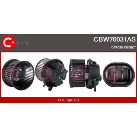 Pulseur d'air habitacle CASCO