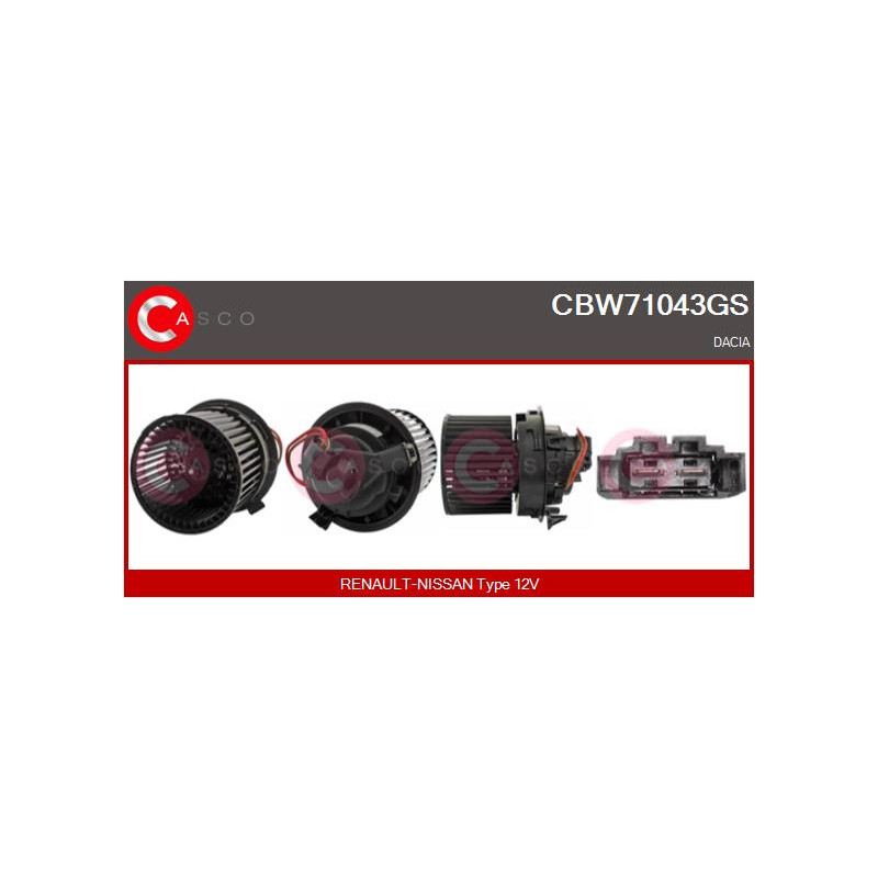 Pulseur d'air habitacle CASCO