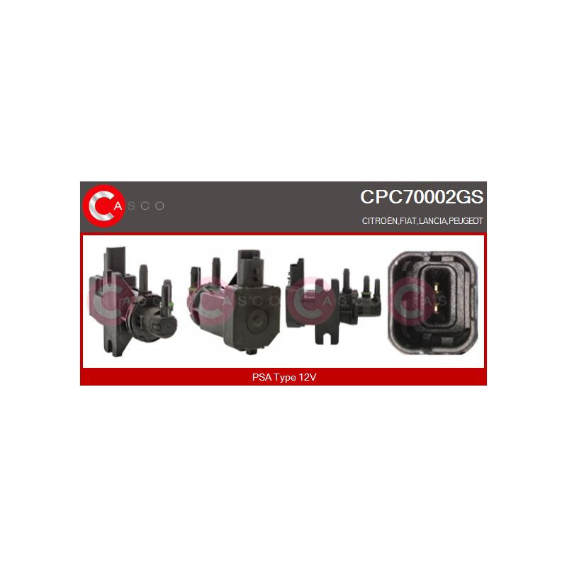 Transmetteur de pression (contrôle des gaz d'échappement) CASCO