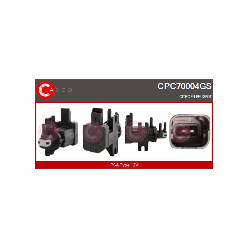 Transmetteur de pression (contrôle des gaz d'échappement) CASCO