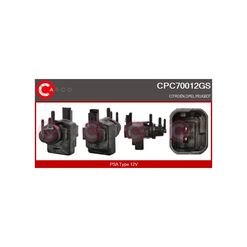 Transmetteur de pression (contrôle des gaz d'échappement) CASCO