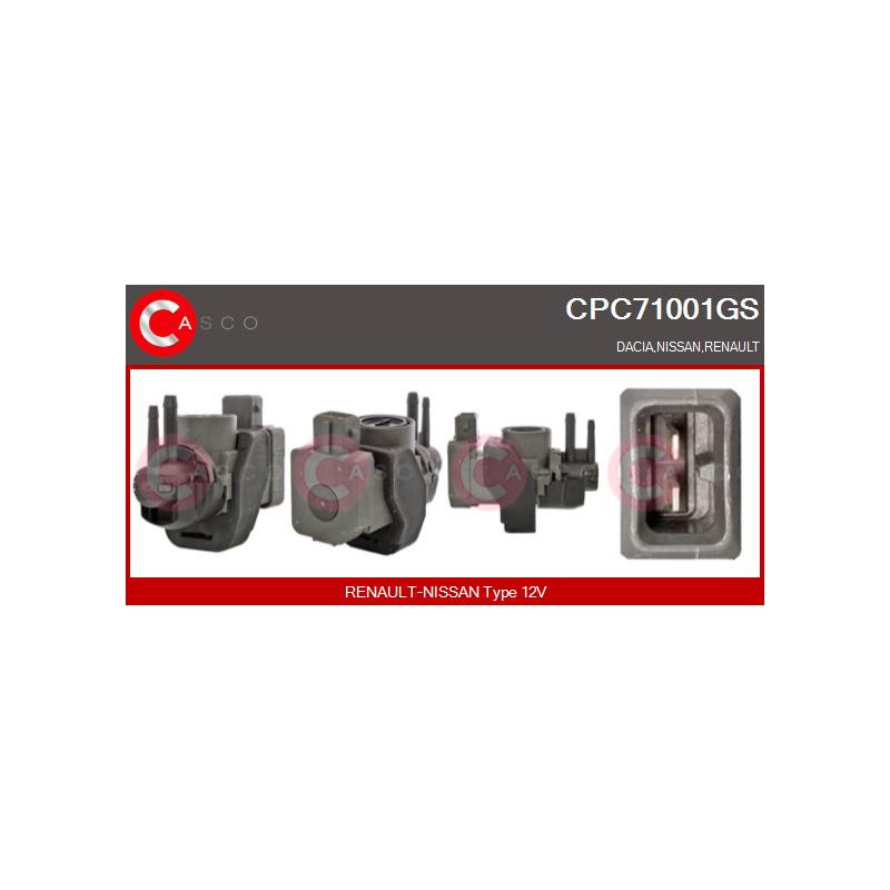 Transmetteur de pression (contrôle des gaz d'échappement) CASCO