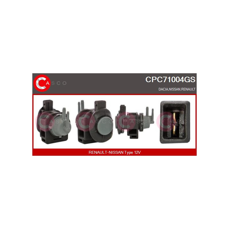 Transmetteur de pression (contrôle des gaz d'échappement) CASCO