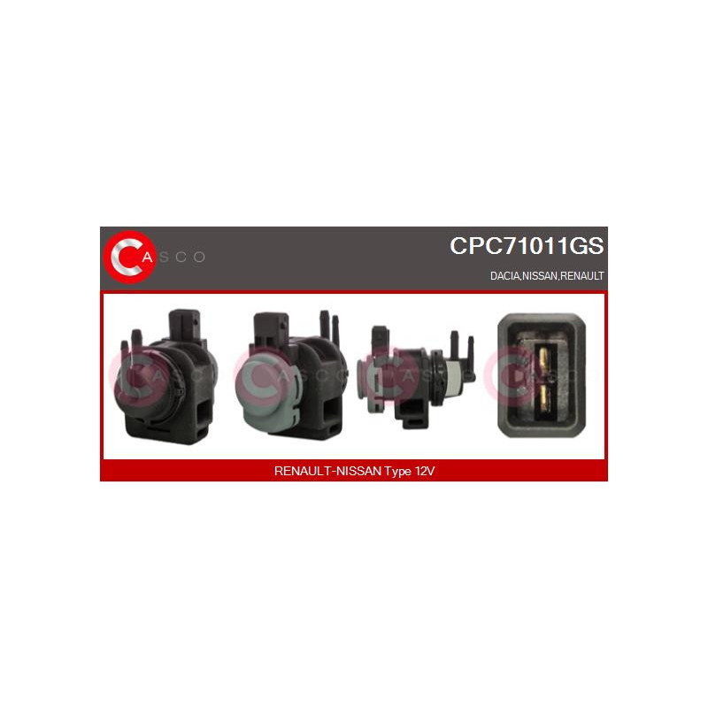 Transmetteur de pression (contrôle des gaz d'échappement) CASCO