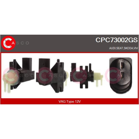 Transmetteur de pression (contrôle des gaz d'échappement) CASCO