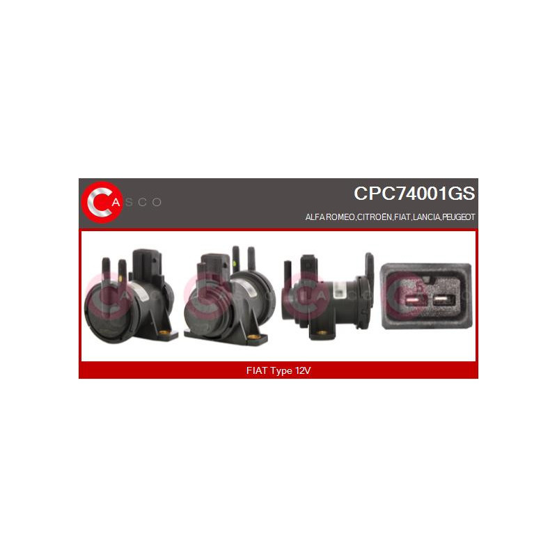 Transmetteur de pression (contrôle des gaz d'échappement) CASCO