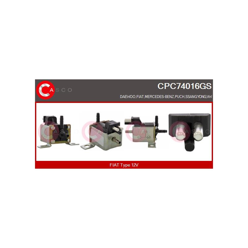 Transmetteur de pression (contrôle des gaz d'échappement) CASCO