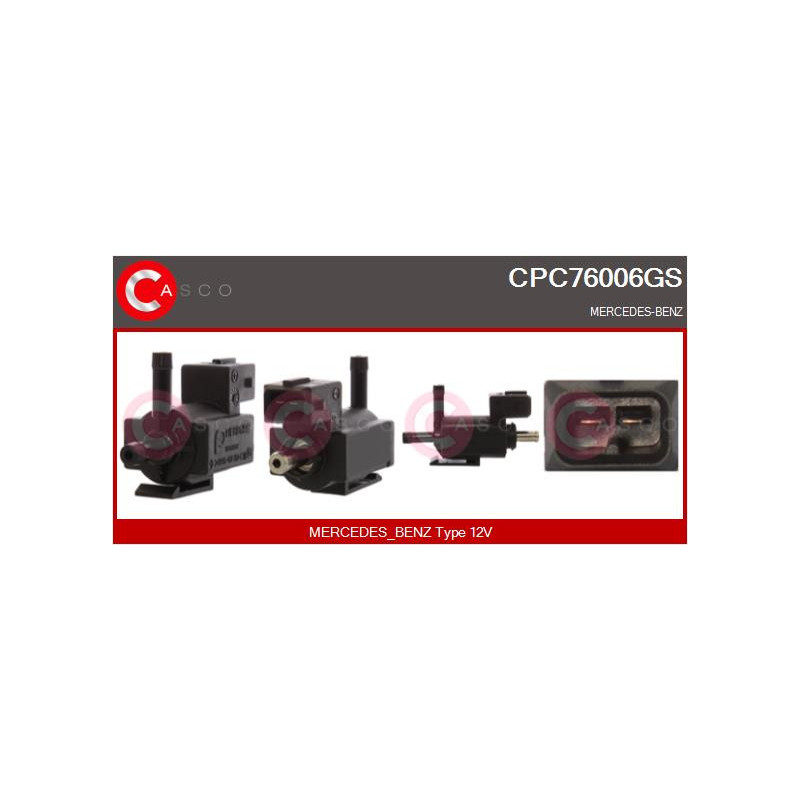 Transmetteur de pression (contrôle des gaz d'échappement) CASCO