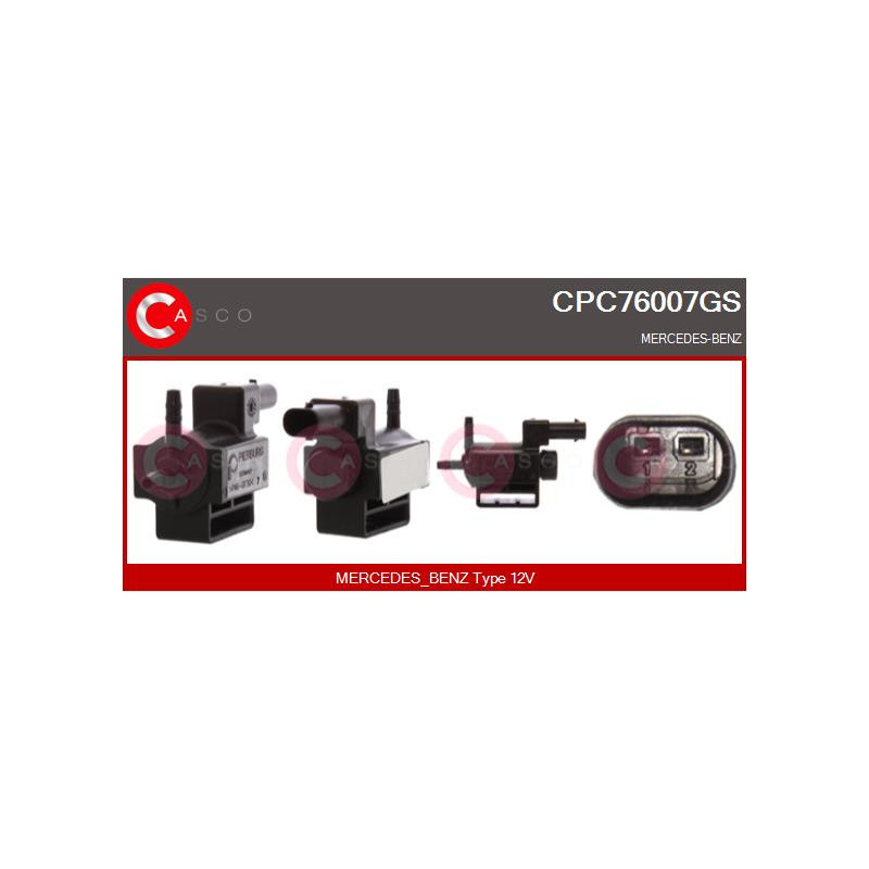 Transmetteur de pression (contrôle des gaz d'échappement) CASCO