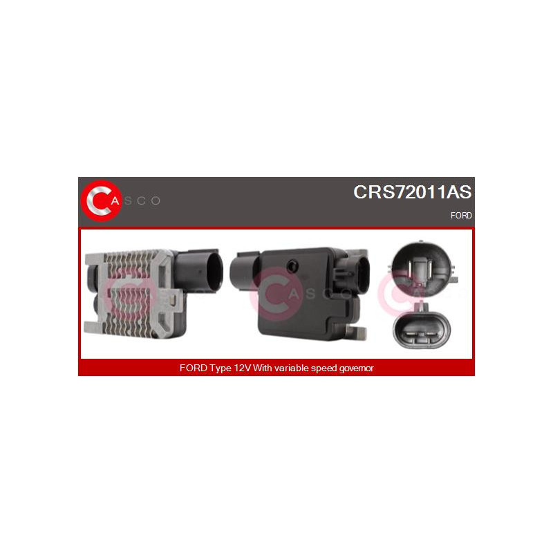 Résistance de série, moteur électrique-ventilateur du radiat CASCO