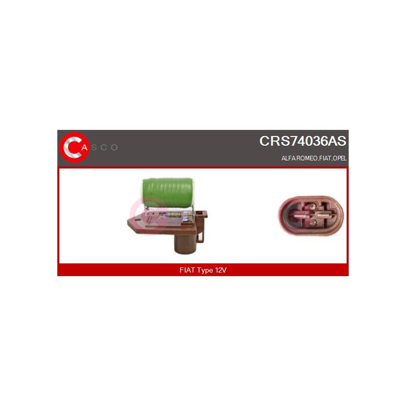 Résistance de série, moteur électrique-ventilateur du radiat CASCO