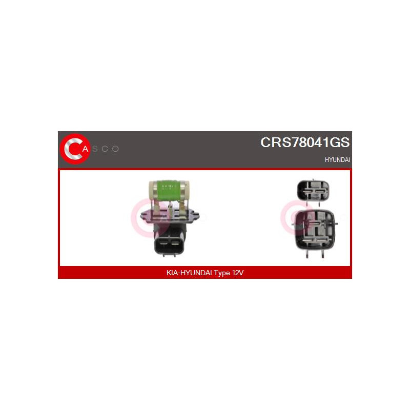 Résistance de série, moteur électrique-ventilateur du radiat CASCO