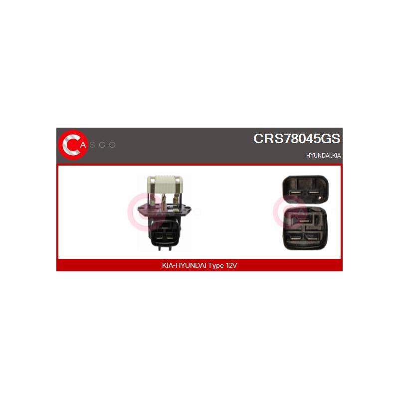 Résistance de série, moteur électrique-ventilateur du radiat CASCO