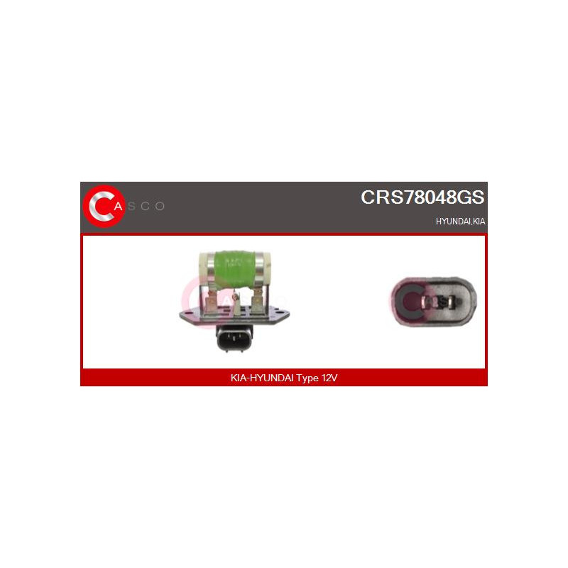 Résistance de série, moteur électrique-ventilateur du radiat CASCO