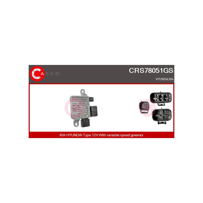 Résistance de série, moteur électrique-ventilateur du radiat CASCO