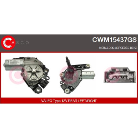 Moteur d'essuie-glace CASCO