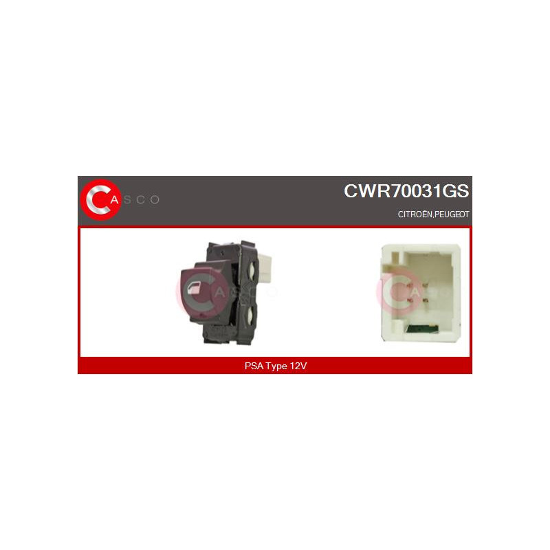 Interrupteur de vitres électriques CASCO