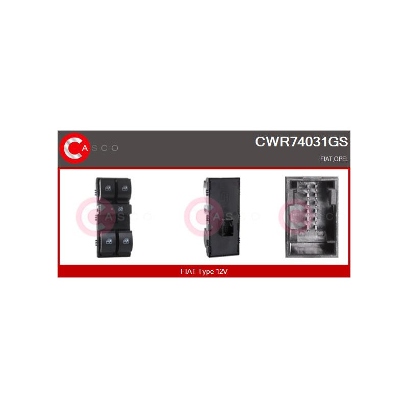 Interrupteur de vitres électriques CASCO