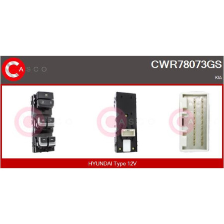 Interrupteur de vitres électriques CASCO