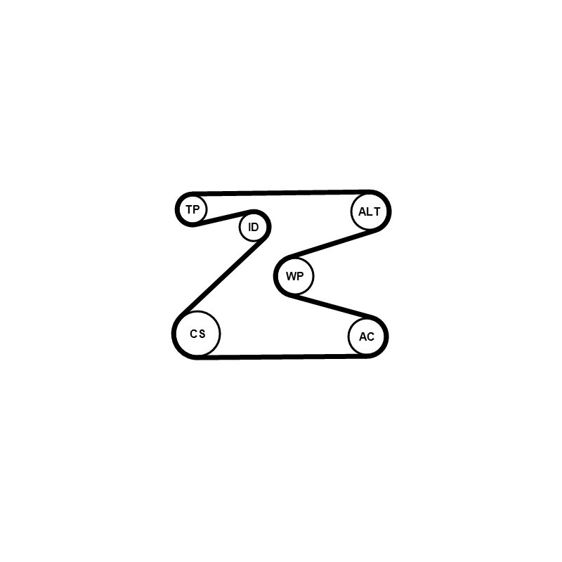 Kit de courroies d'accessoire CONTINENTAL CTAM