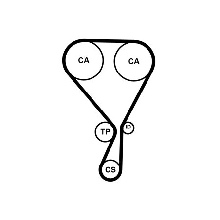 Kit de distribution CONTINENTAL CTAM