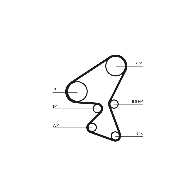 Kit de distribution CONTINENTAL CTAM