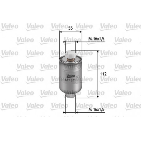 Filtre à carburant VALEO