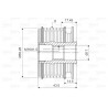 Poulie roue libre (alternateur) VALEO