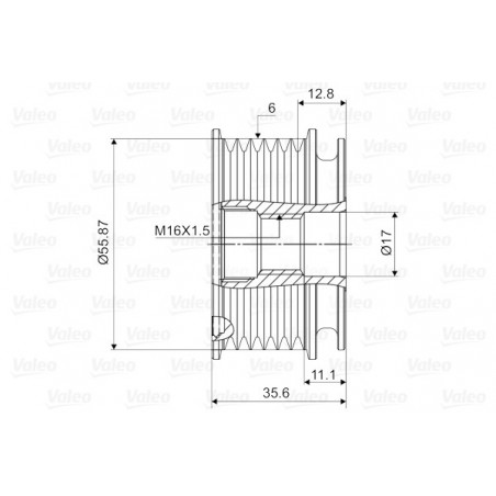 Poulie roue libre (alternateur) VALEO
