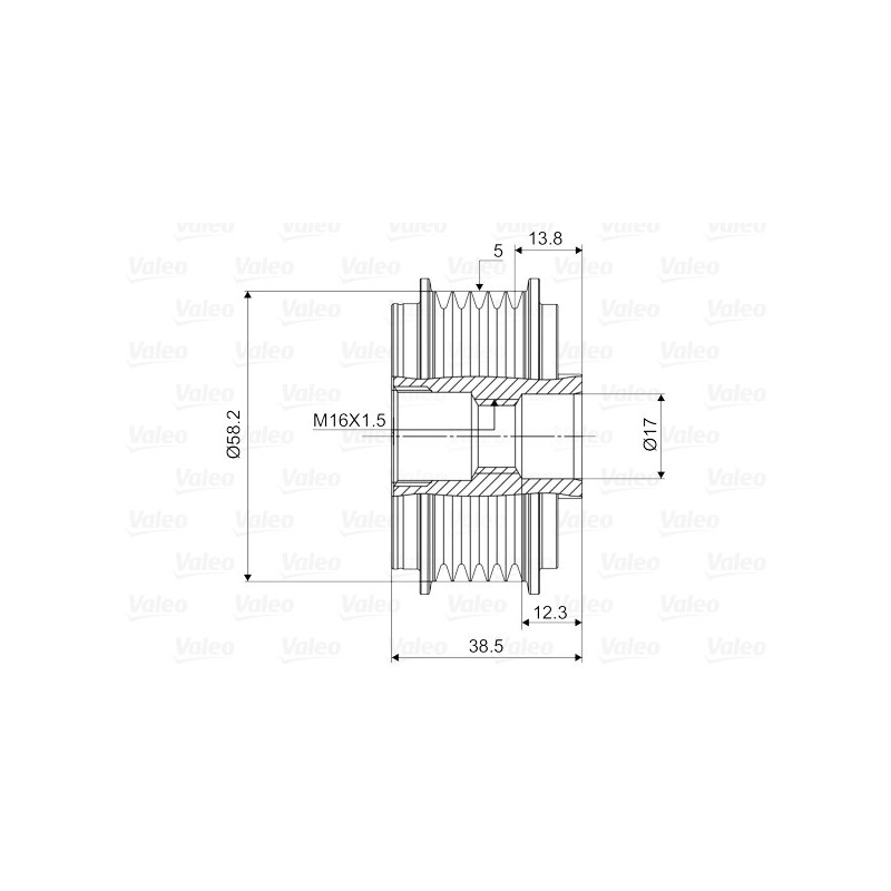 Poulie roue libre (alternateur) VALEO