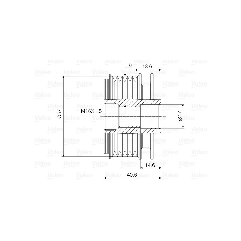 Poulie roue libre (alternateur) VALEO