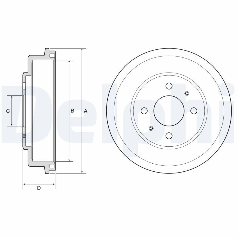 Tambour de frein DELPHI