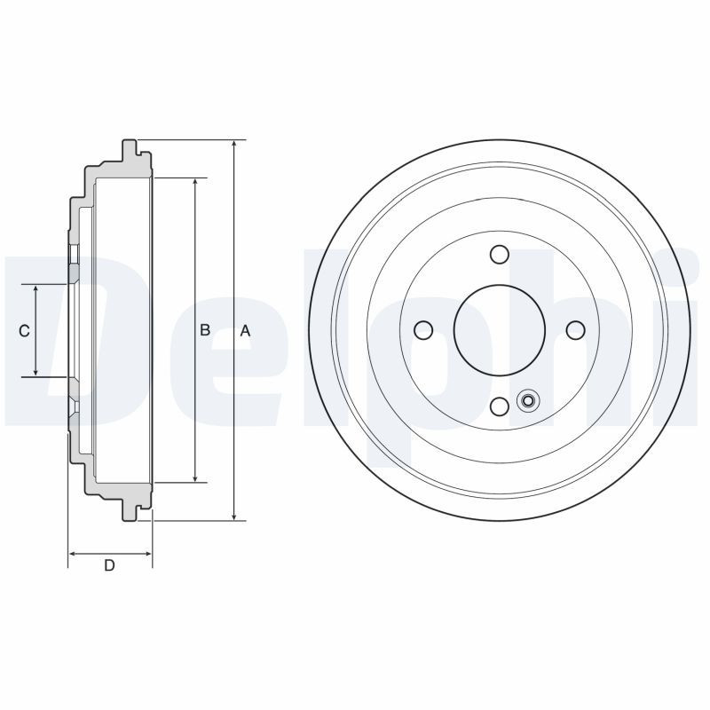 Tambour de frein DELPHI