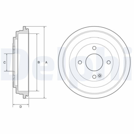Tambour de frein DELPHI