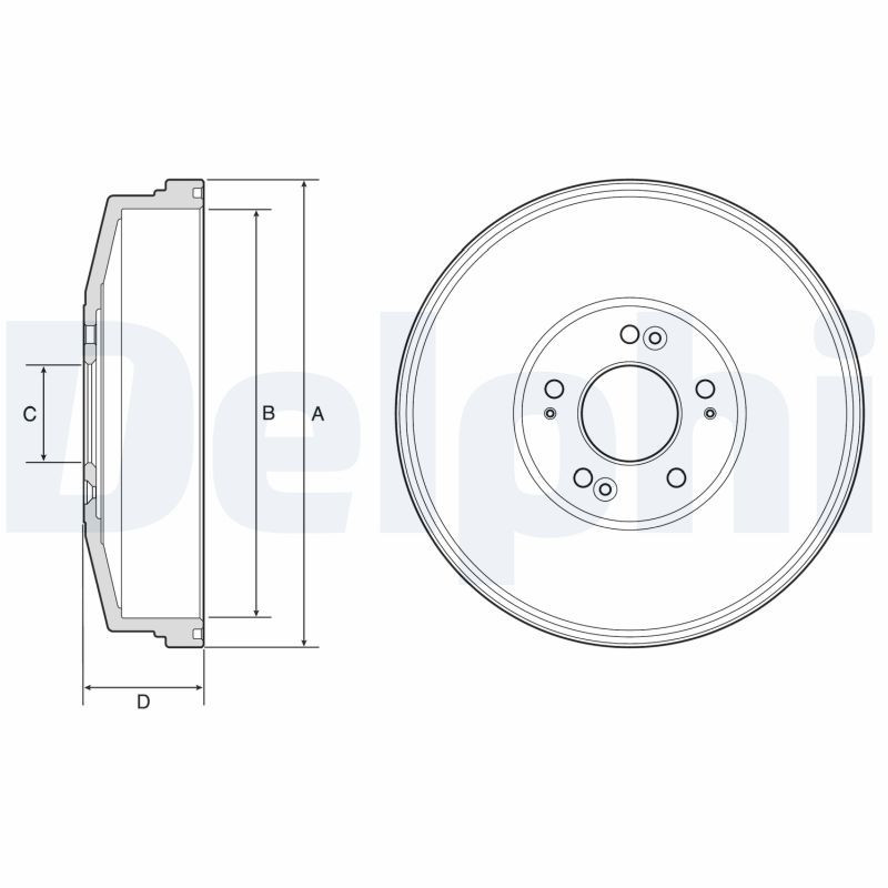 Tambour de frein DELPHI