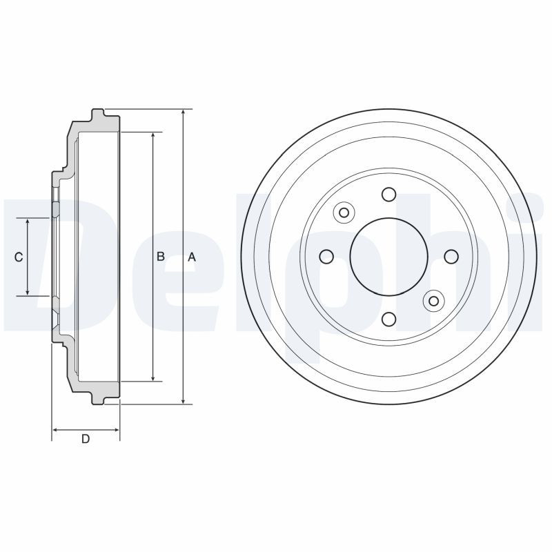 Tambour de frein DELPHI