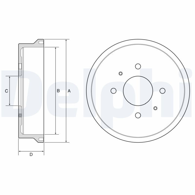Tambour de frein DELPHI