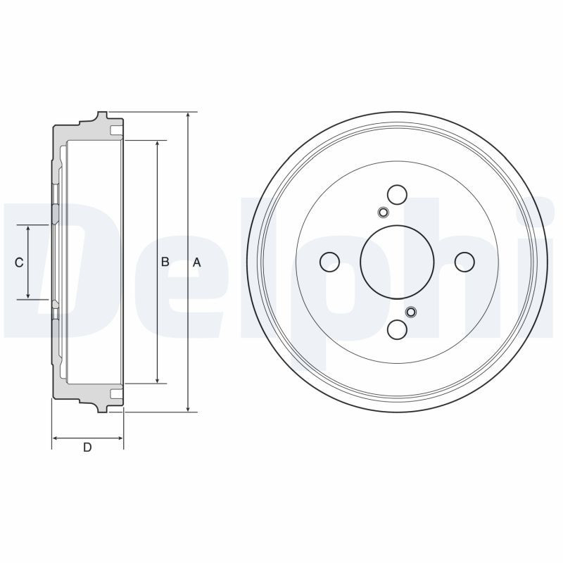 Tambour de frein DELPHI