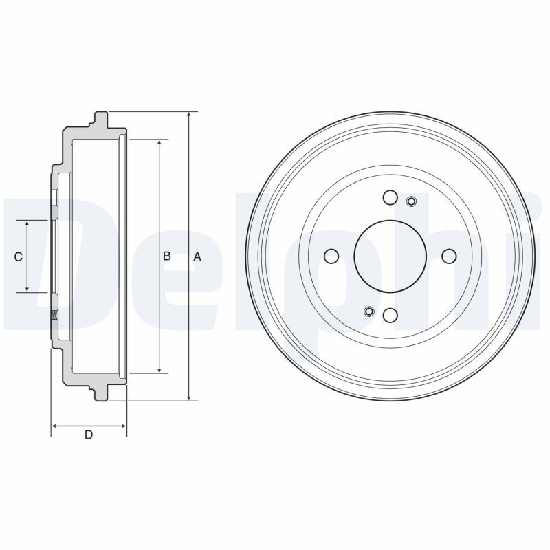 Tambour de frein DELPHI