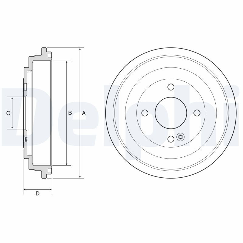 Tambour de frein DELPHI