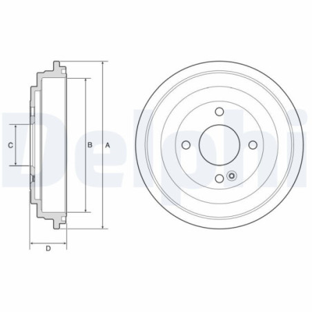 Tambour de frein DELPHI