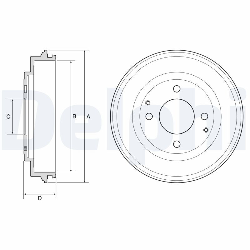 Tambour de frein DELPHI