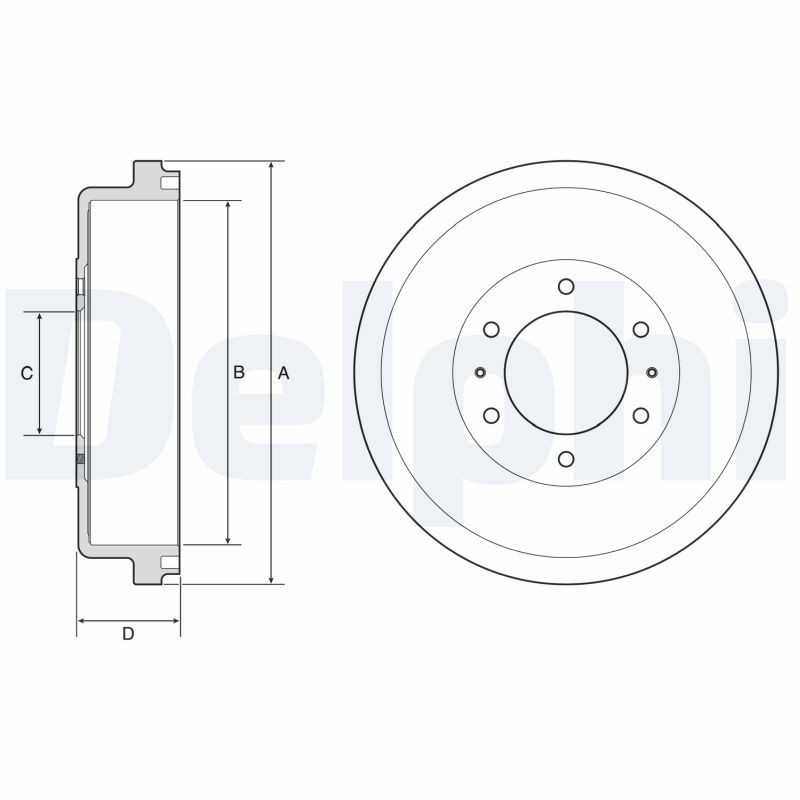 Tambour de frein DELPHI