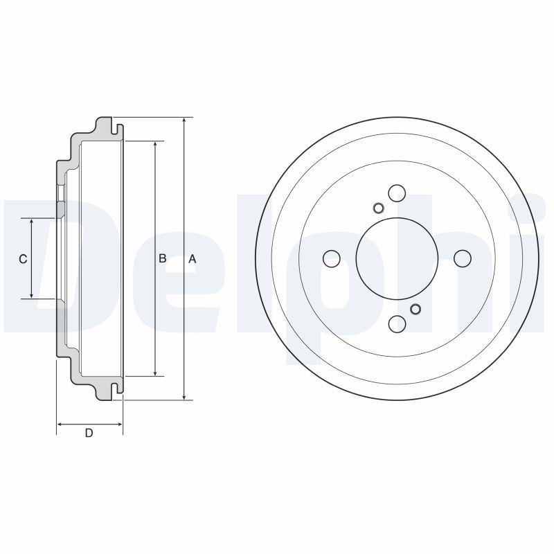 Tambour de frein DELPHI