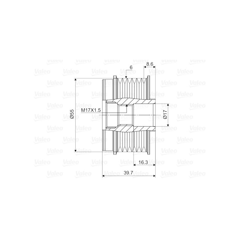 Poulie roue libre (alternateur) VALEO