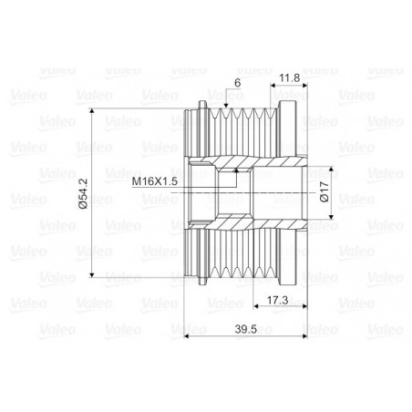 Poulie roue libre (alternateur) VALEO