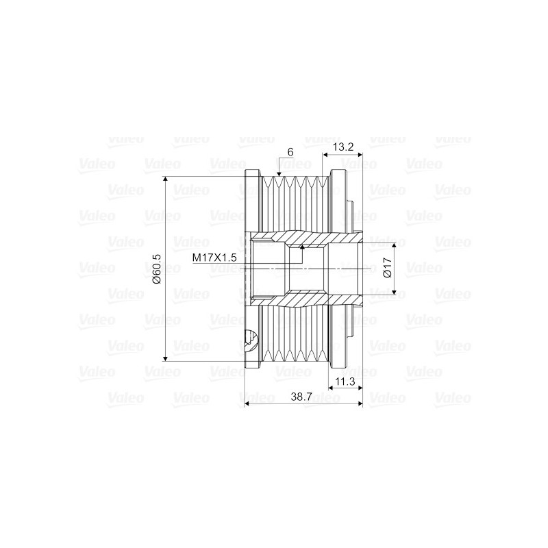 Poulie roue libre (alternateur) VALEO