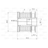 Poulie roue libre (alternateur) VALEO