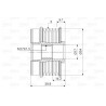 Poulie roue libre (alternateur) VALEO